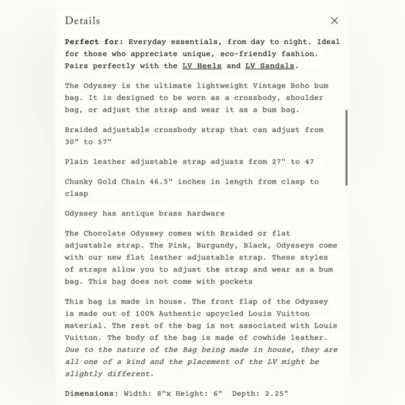 Louis Vuitton Designer Brown Crossbody Bag - Picture 12 of 15